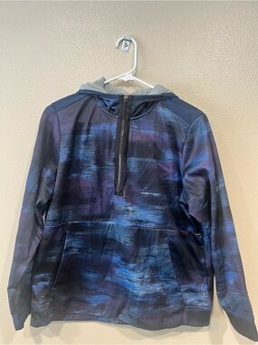 Athletic Works Blue and Black Kids Hoodie Sweatshirt